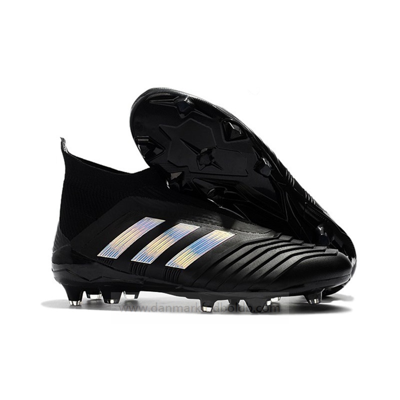 Adidas Predator 18+ FG Fodboldstøvler Herre – Sort Sølv